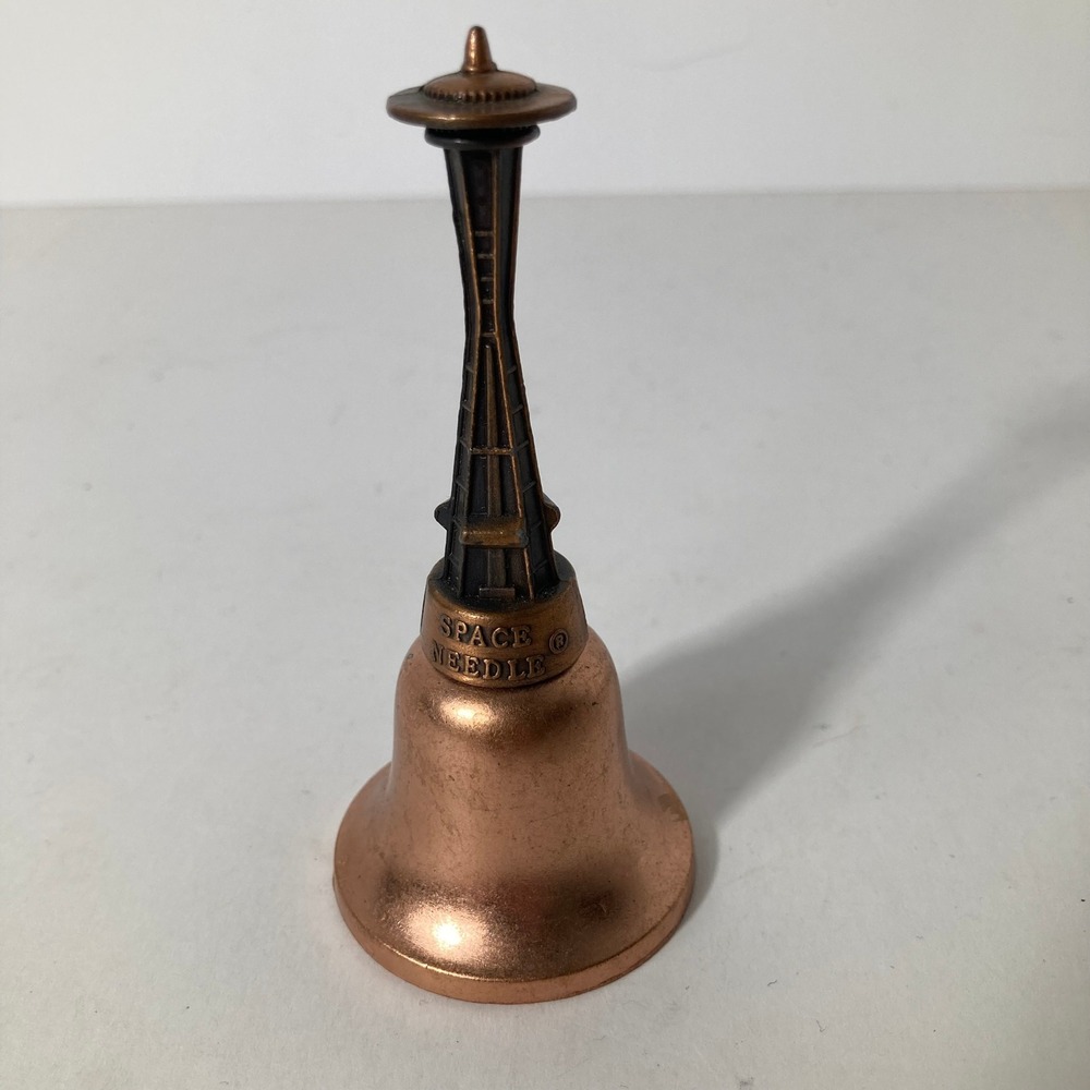 Vintage‎ 60s Copper Bell Seattle Space Needle 4" Copper Hong Kong